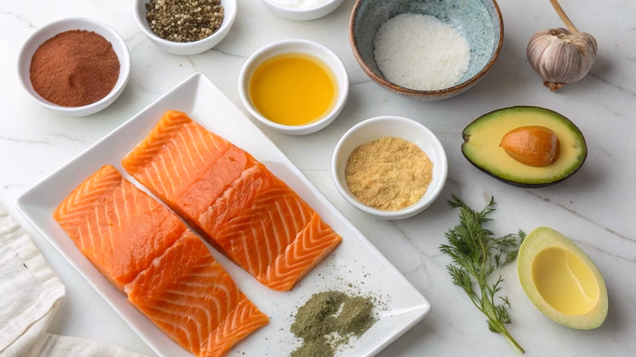 Air Fryer Salmon Ingredients