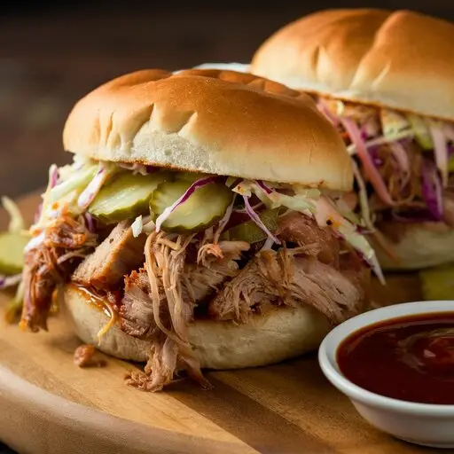 Wood-Fired Traeger BBQ Pulled Pork Sandwiches