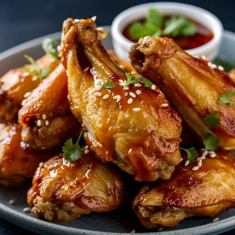 Perfectly Crispy Smoked Chicken Wings with Irresistible Spicy Honey Glaze