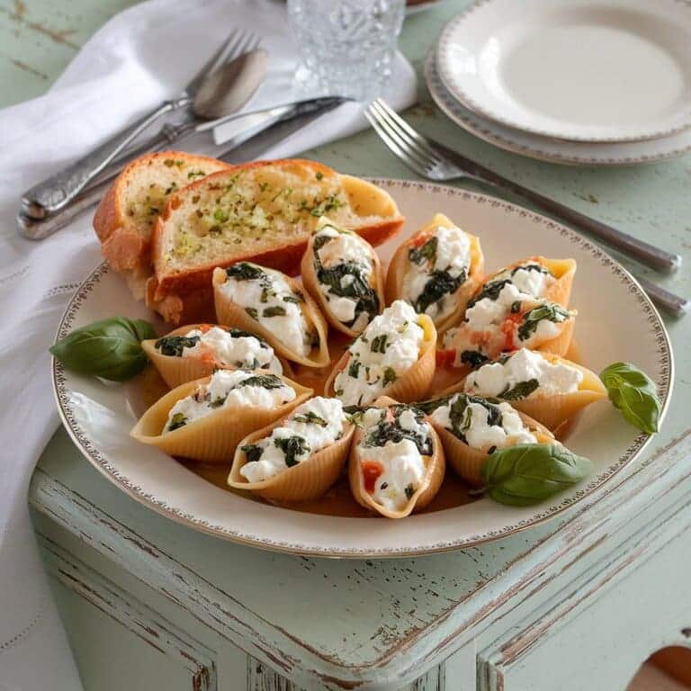 Cottage Cheese Stuffed Shells