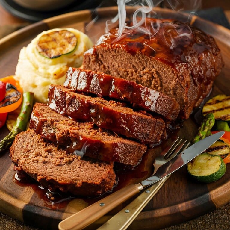 Smoked Meatloaf with BBQ