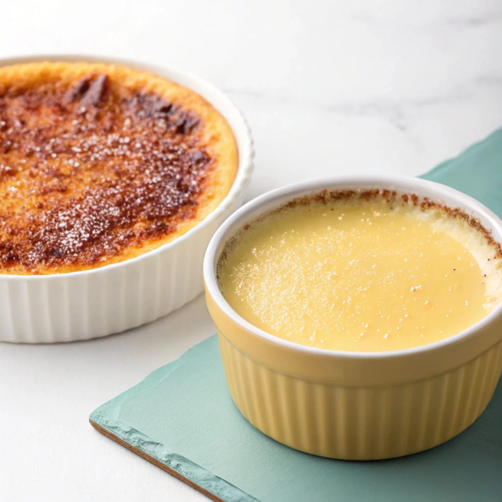 Serving and Presentation: Crème Brûlée vs. Custard