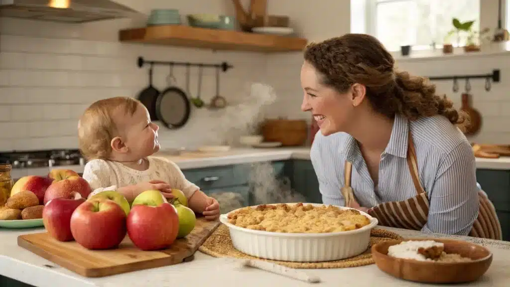 Deliciously Simple Apple Crumble Recipe for Babies