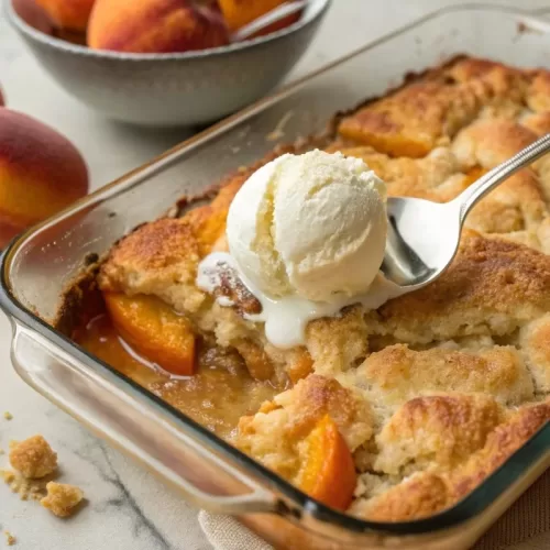 Unbelievably Simple Peach Cobbler Cake Mix Secret!