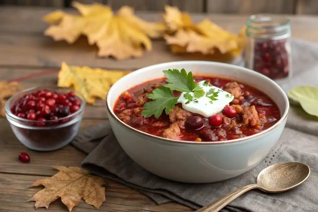 Turkey Cranberry Chili Recipe