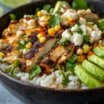 Featured Image: Street Corn Chicken Rice Bowl - Vibrant and Inviting
