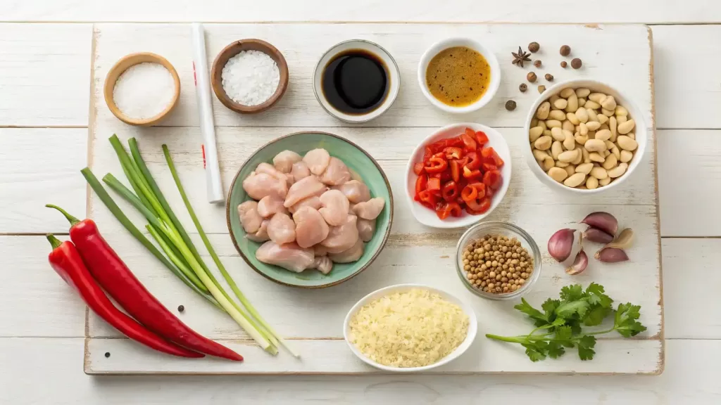 Key Ingredients for Slow Cooker Kung Pao Chicken