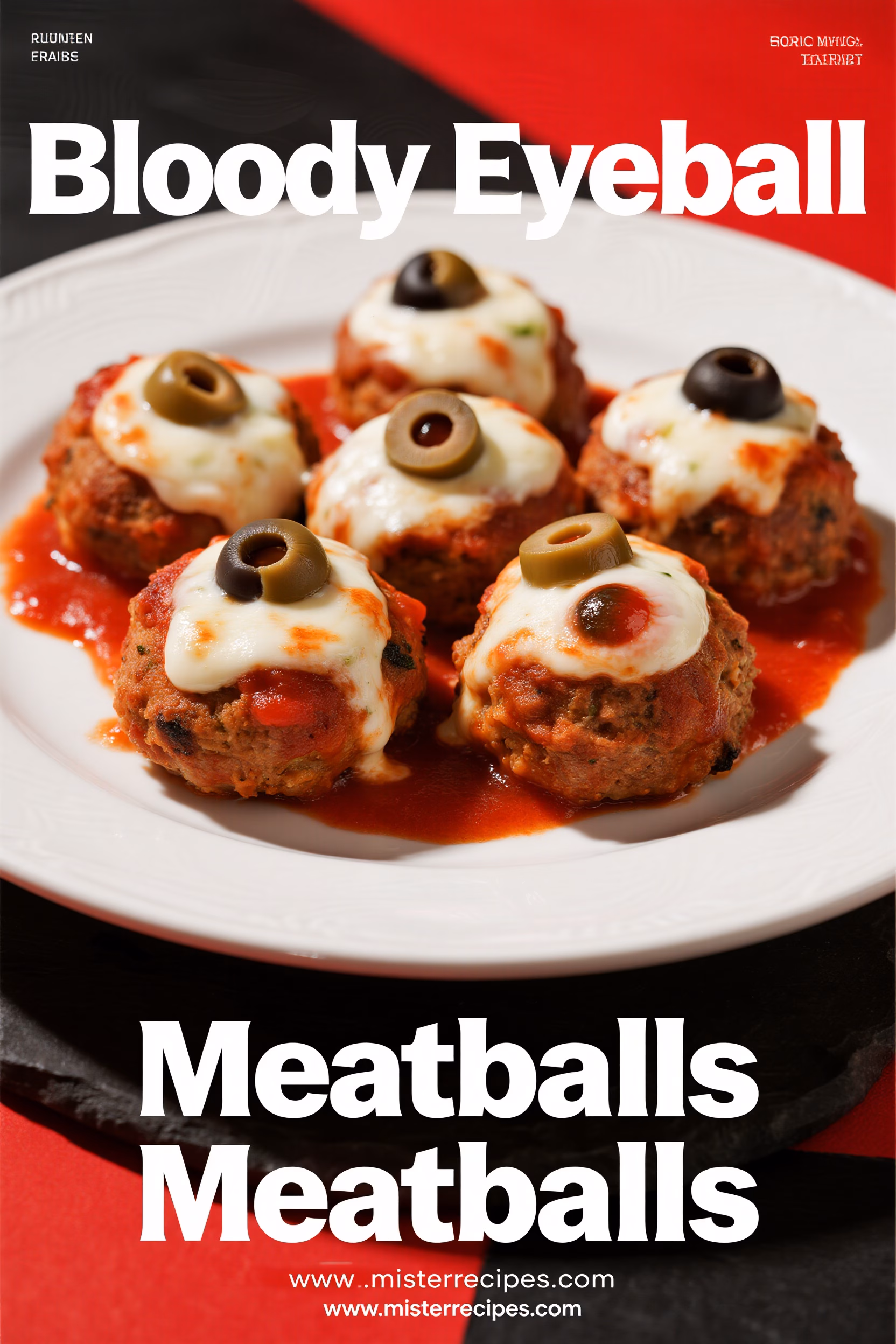 Easy Bloody Eyeball Meatballs Appetizer