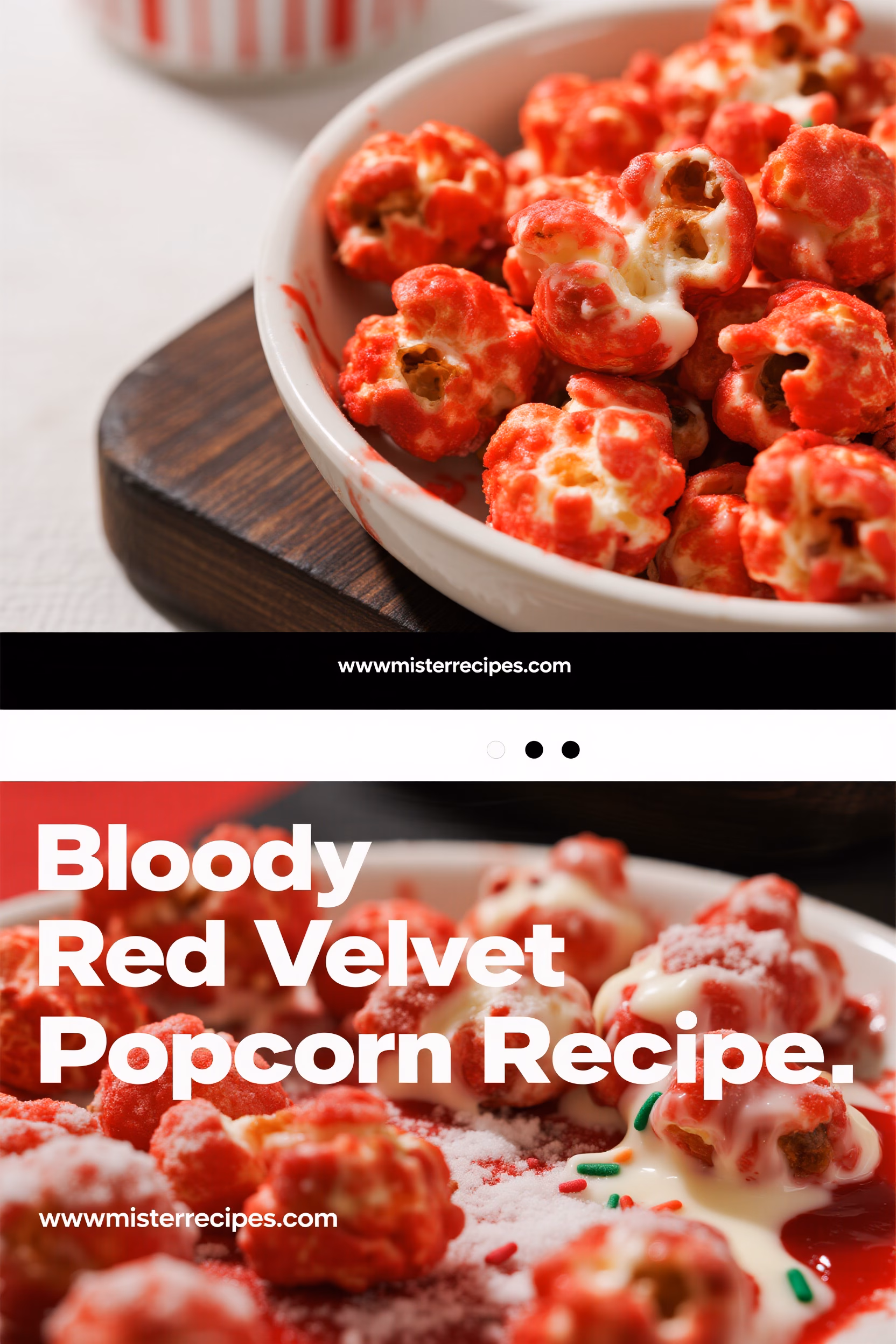 Bloody Red Velvet Popcorn: A Quick & Easy Halloween Treat!