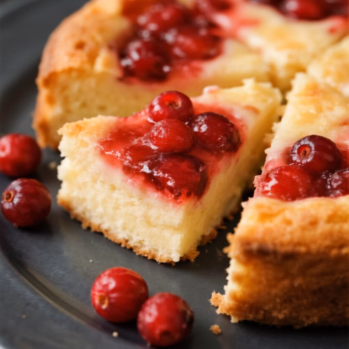 Easy & Festive Cranberry Upside Down Cake Recipe