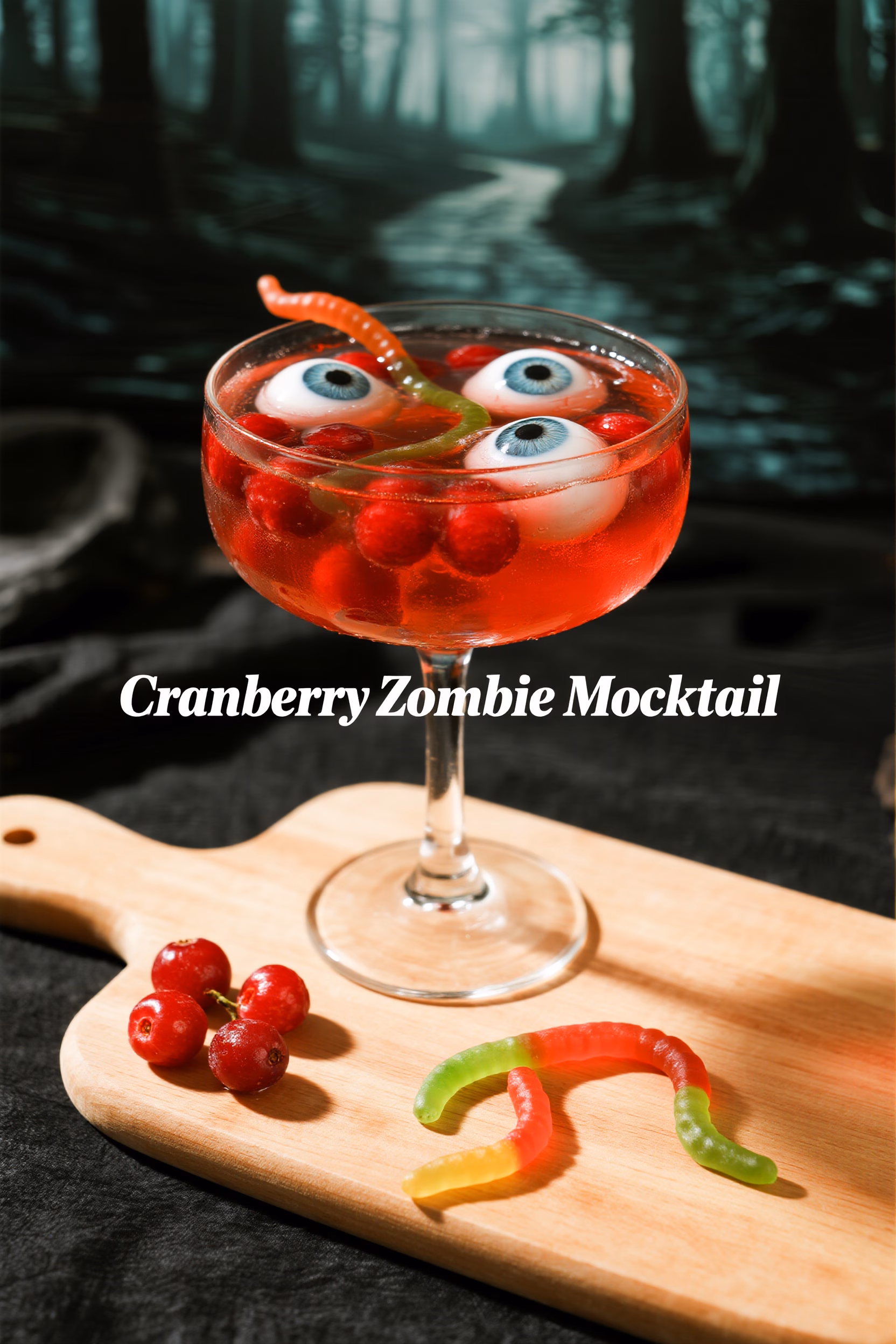 Cranberry Zombie Mocktail: An Easy & Festive Halloween Drink!