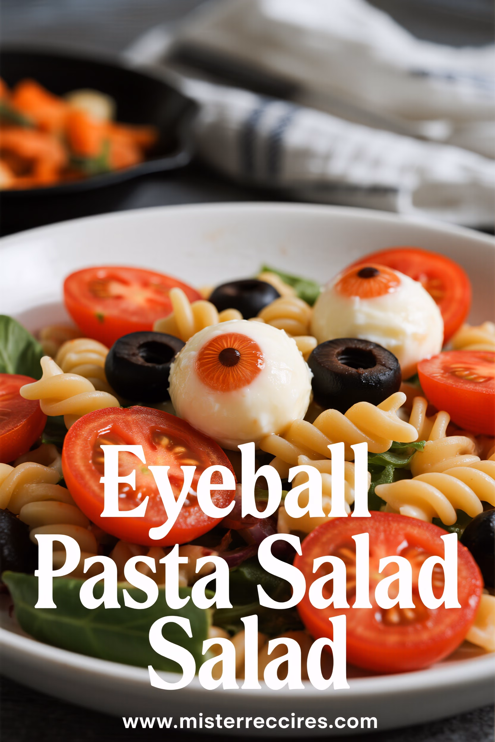 Eyeball Pasta Salad: Easy, Creamy & Spooky Halloween Recipe!