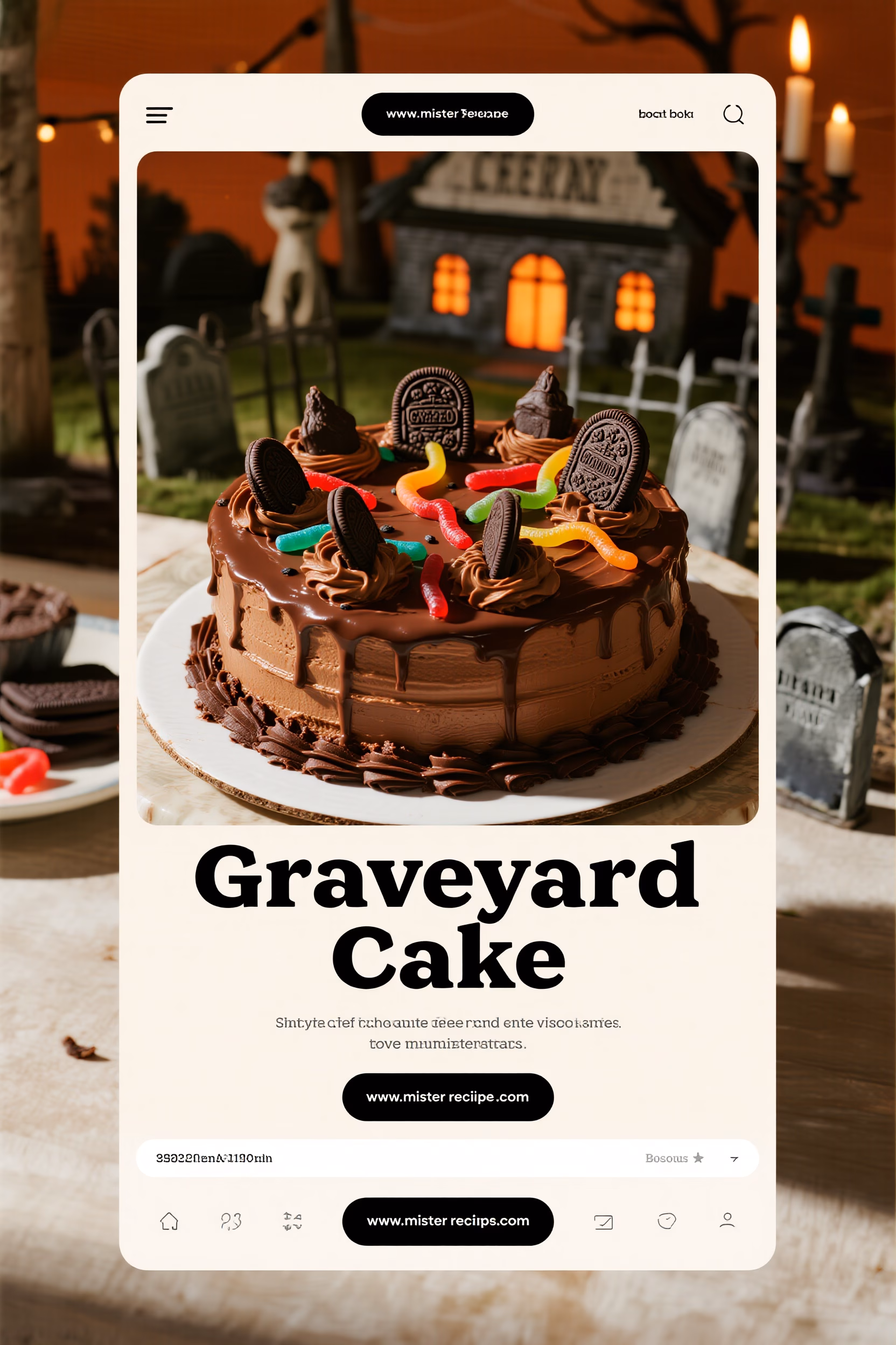 Graveyard Cake: Easy Halloween Dessert with Creamy Chocolate Frosting