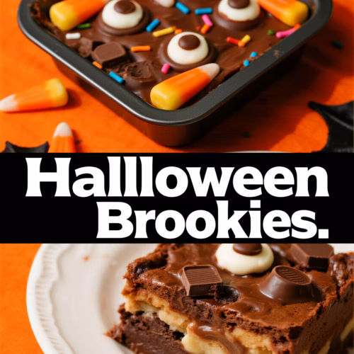 Halloween Brookies: Easy & Spooky Chocolate Chip Cookie Brownie Magic!