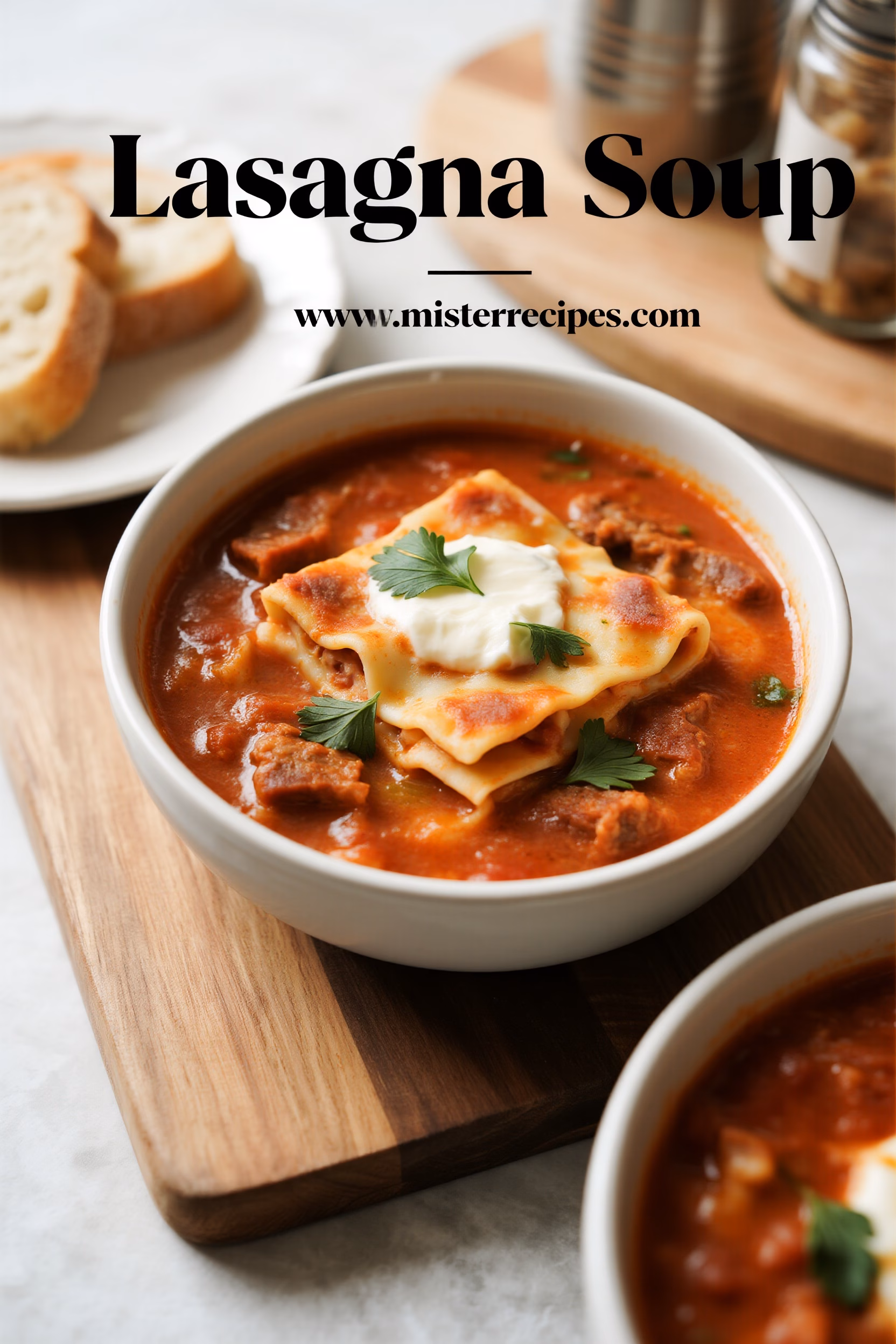 Easy Creamy Lasagna Soup Recipe One Pot Comfort
