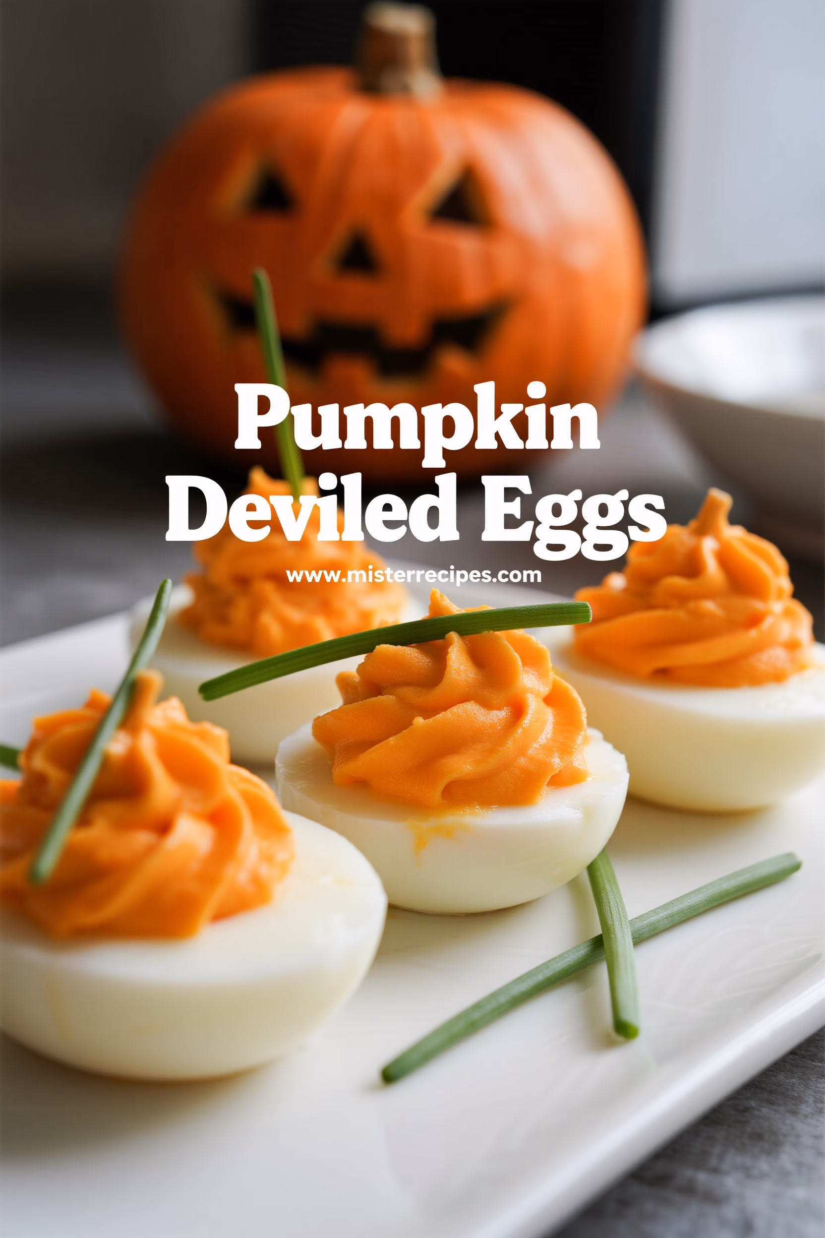Pumpkin Deviled Eggs Easy Creamy and Festive Appetizer