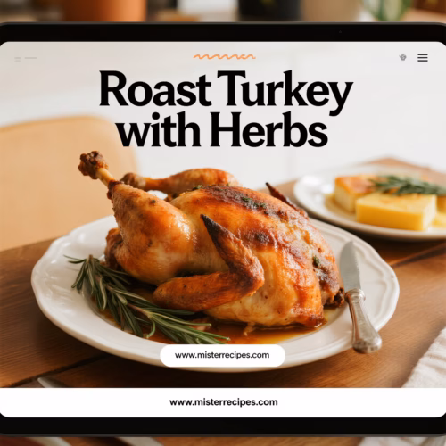 Easy Creamy Herb Butter Roast Turkey Recipe