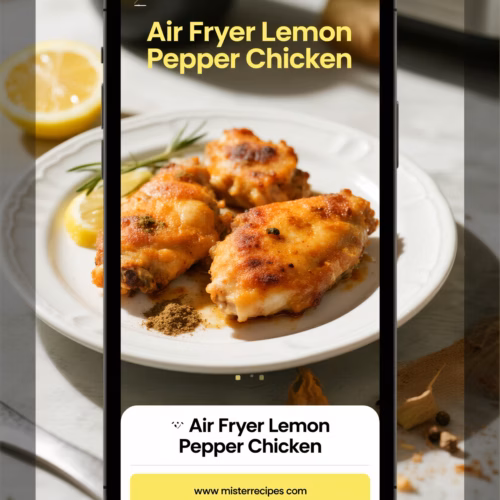 Easy Crispy Air Fryer Lemon Pepper Chicken