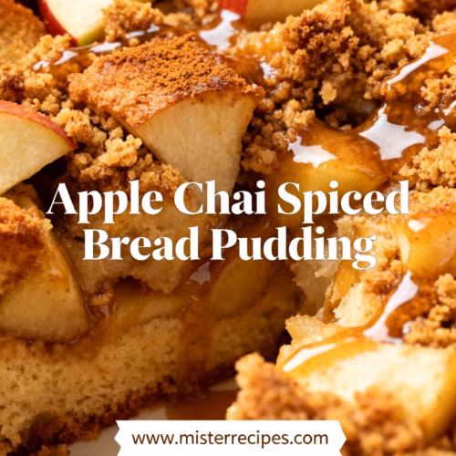 Easy Apple Chai Spiced Bread Pudding Creamy Spiced Dessert