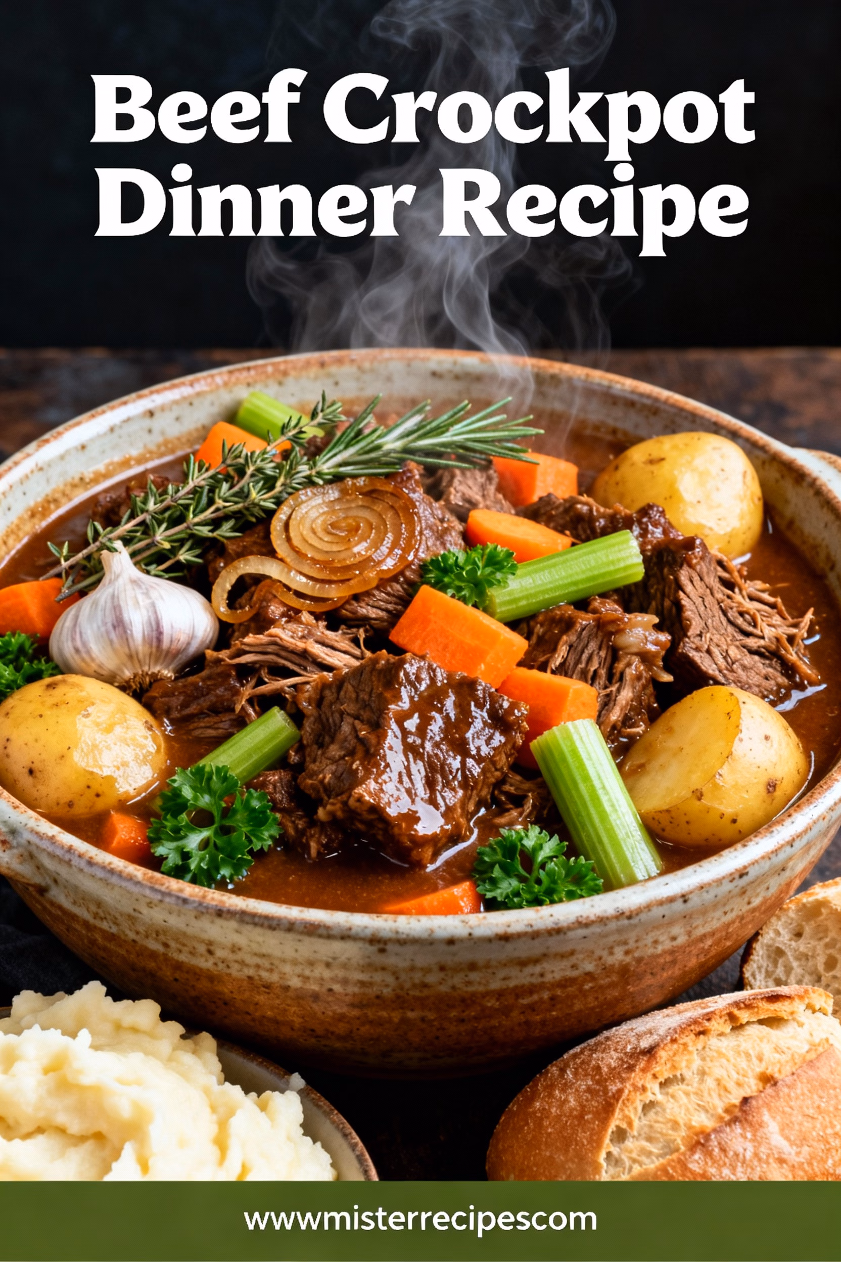 Easy Creamy Beef Crockpot Dinner Recipe