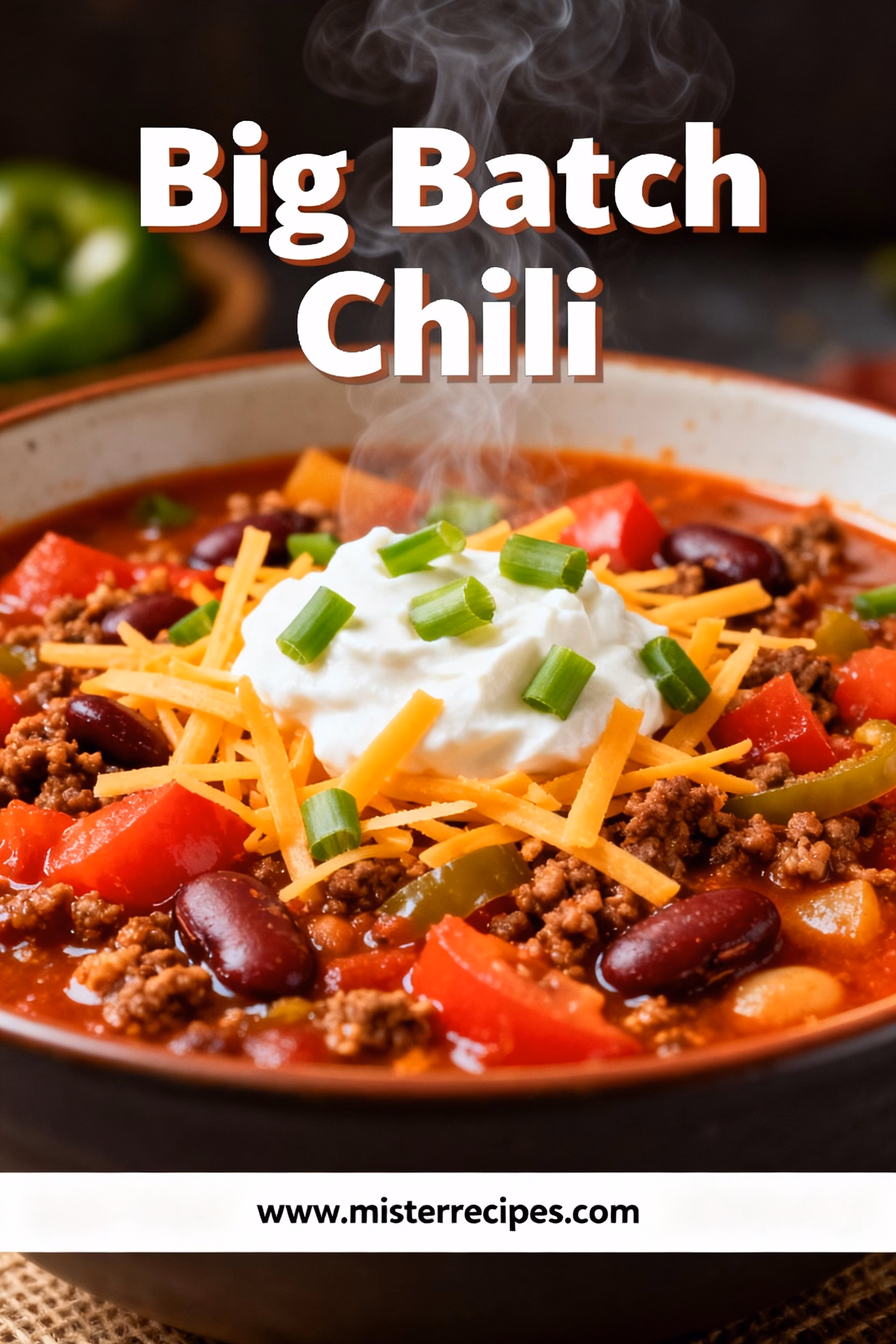 Big Batch Chili Easy Weeknight Dinner Recipe