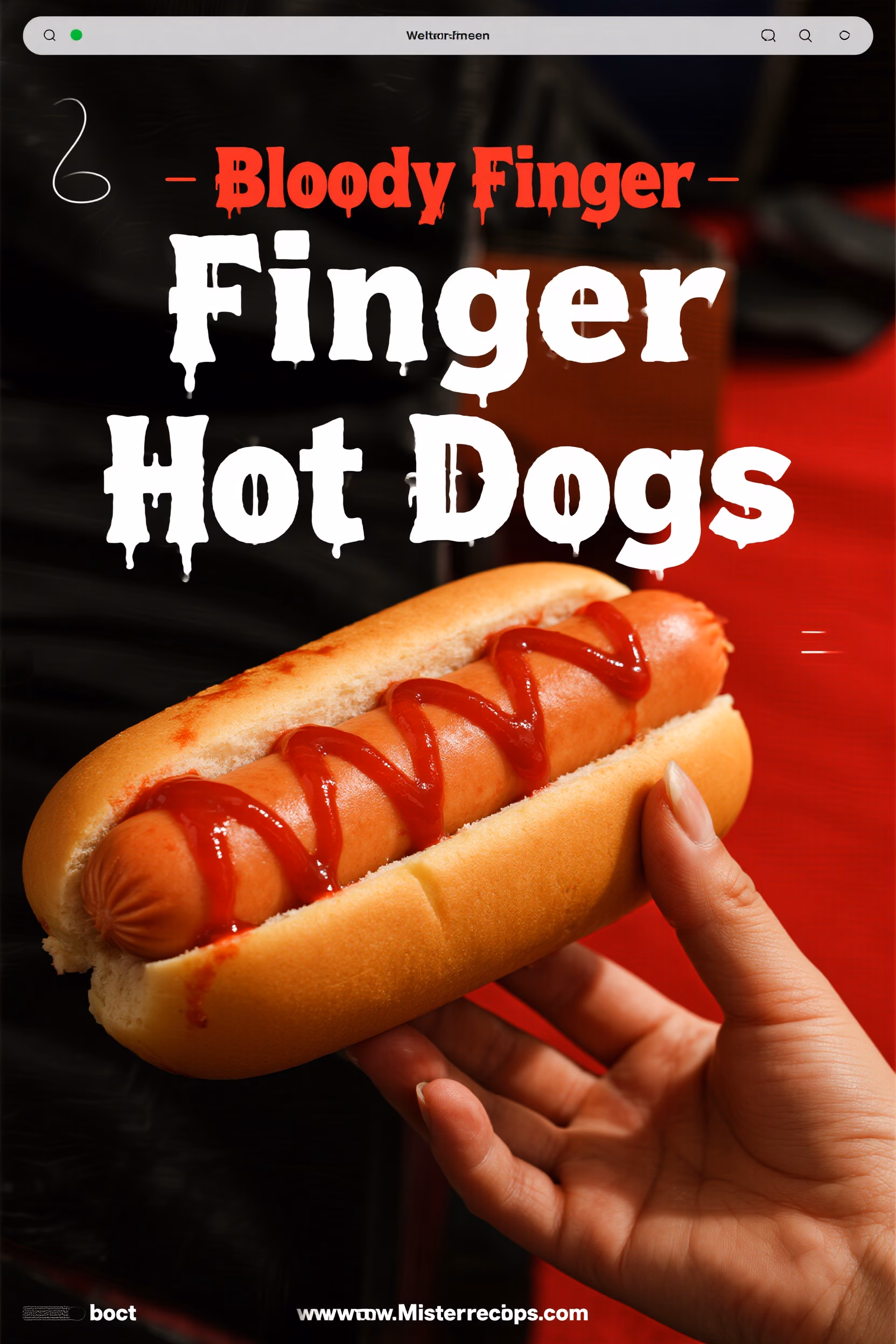 Bloody Finger Hot Dogs Easy Halloween Recipe