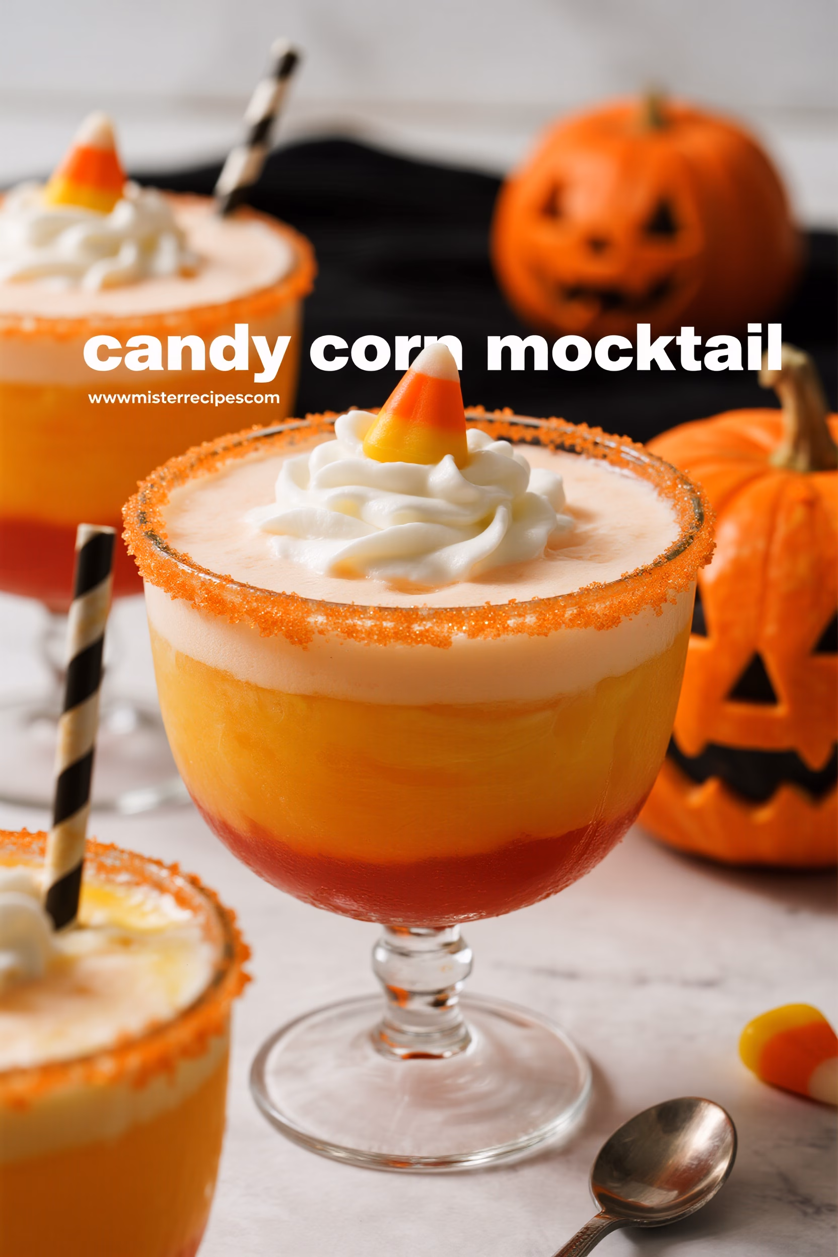 Candy Corn Mocktail Easy Layered Drink Recipe