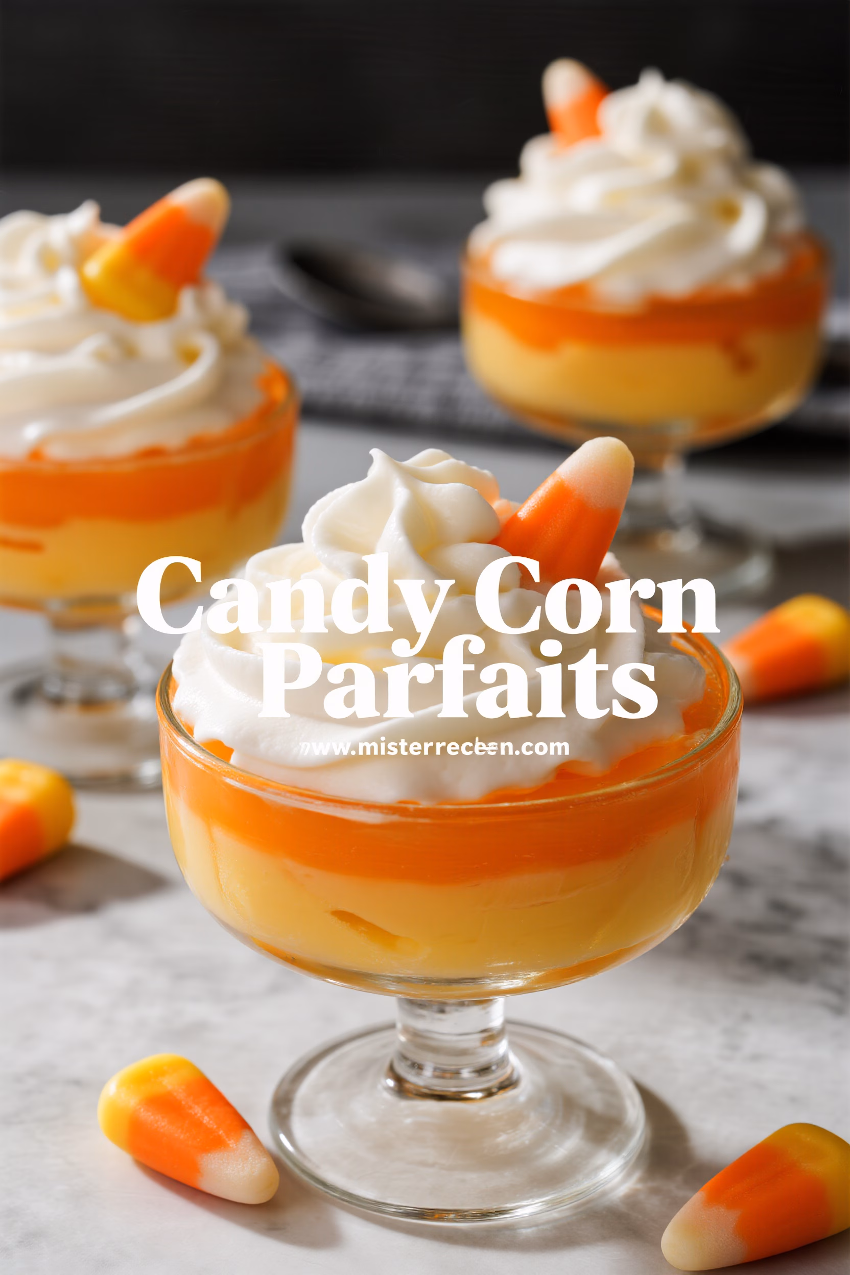 Easy Candy Corn Parfaits Creamy Fall Dessert