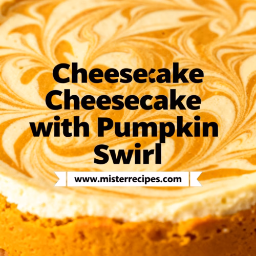 Easy Creamy Cheesecake with Pumpkin Swirl Recipe