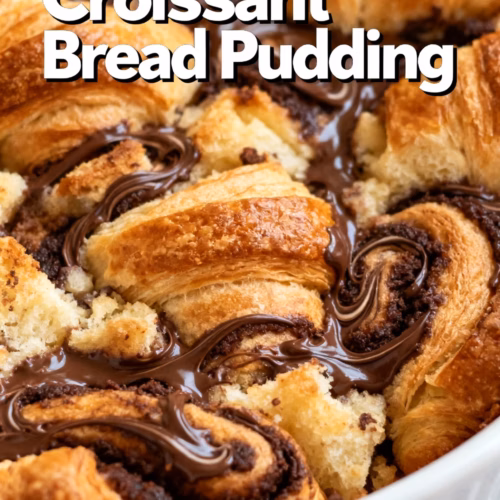 Chocolate Croissant Bread Pudding Easy Creamy Bake
