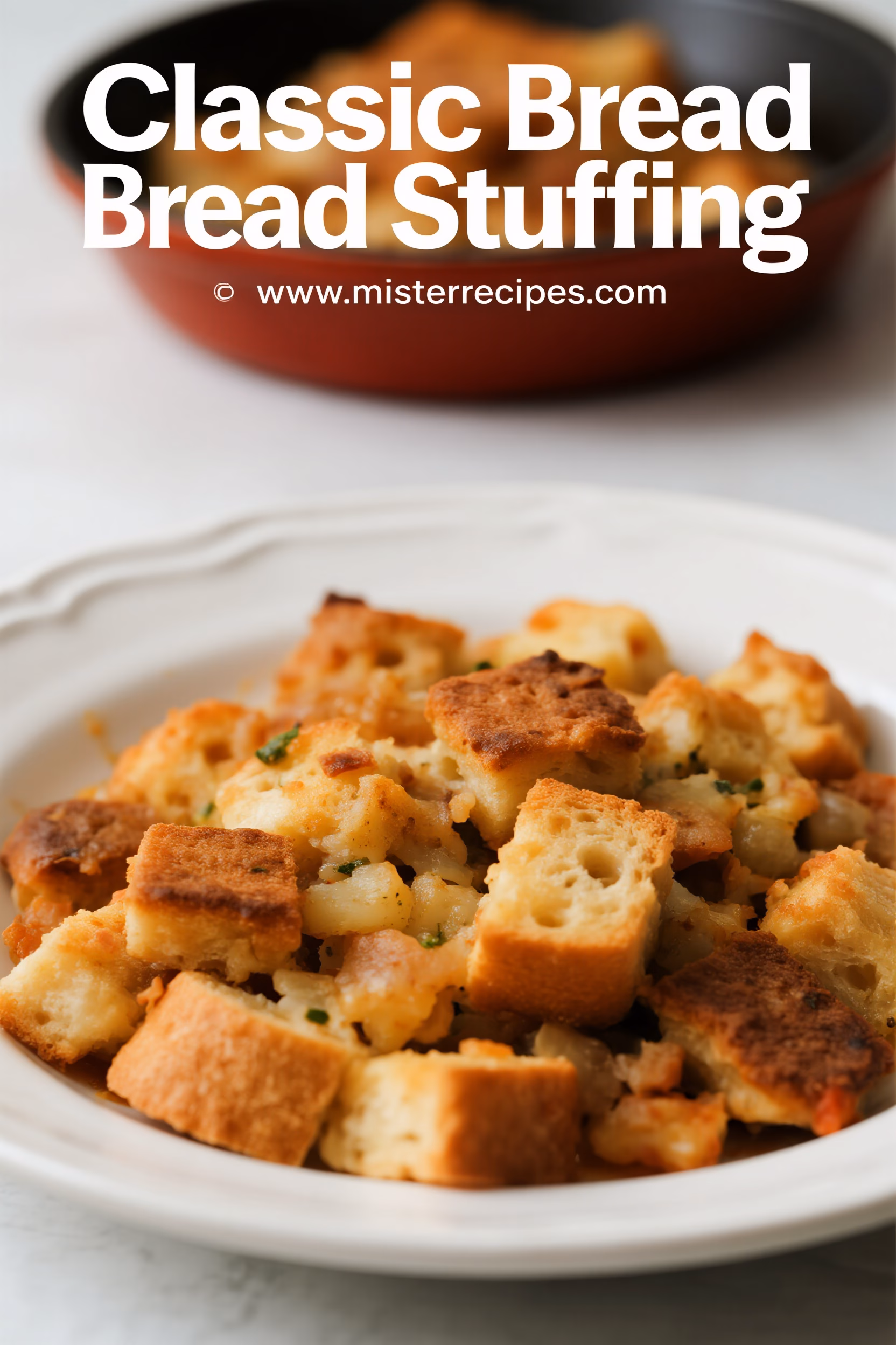 Classic Bread Stuffing Recipe Easy and Crispy Thanksgiving Side Dish