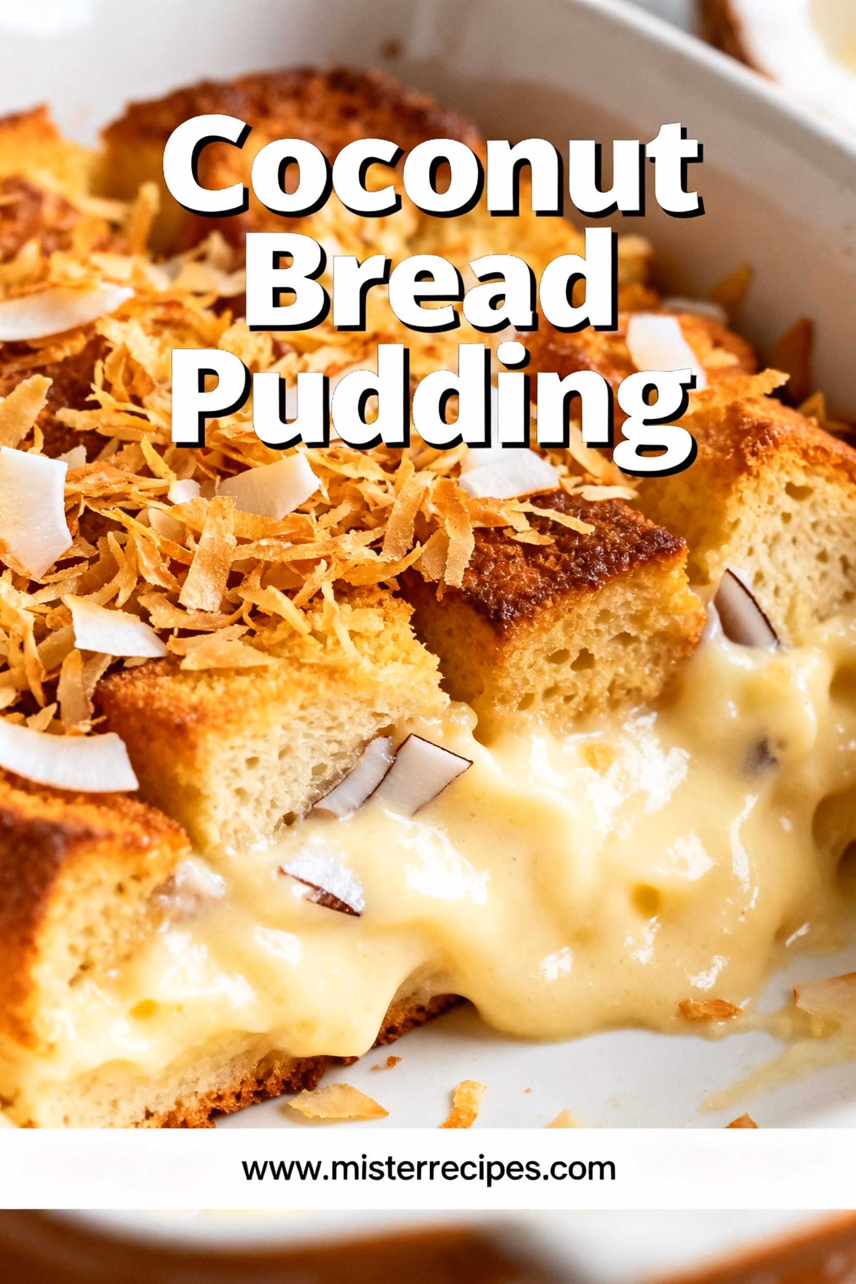 Easy Creamy Coconut Bread Pudding Tropical Flavors
