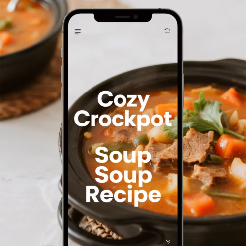 Cozy and Creamy Easy Crockpot Soup Recipe