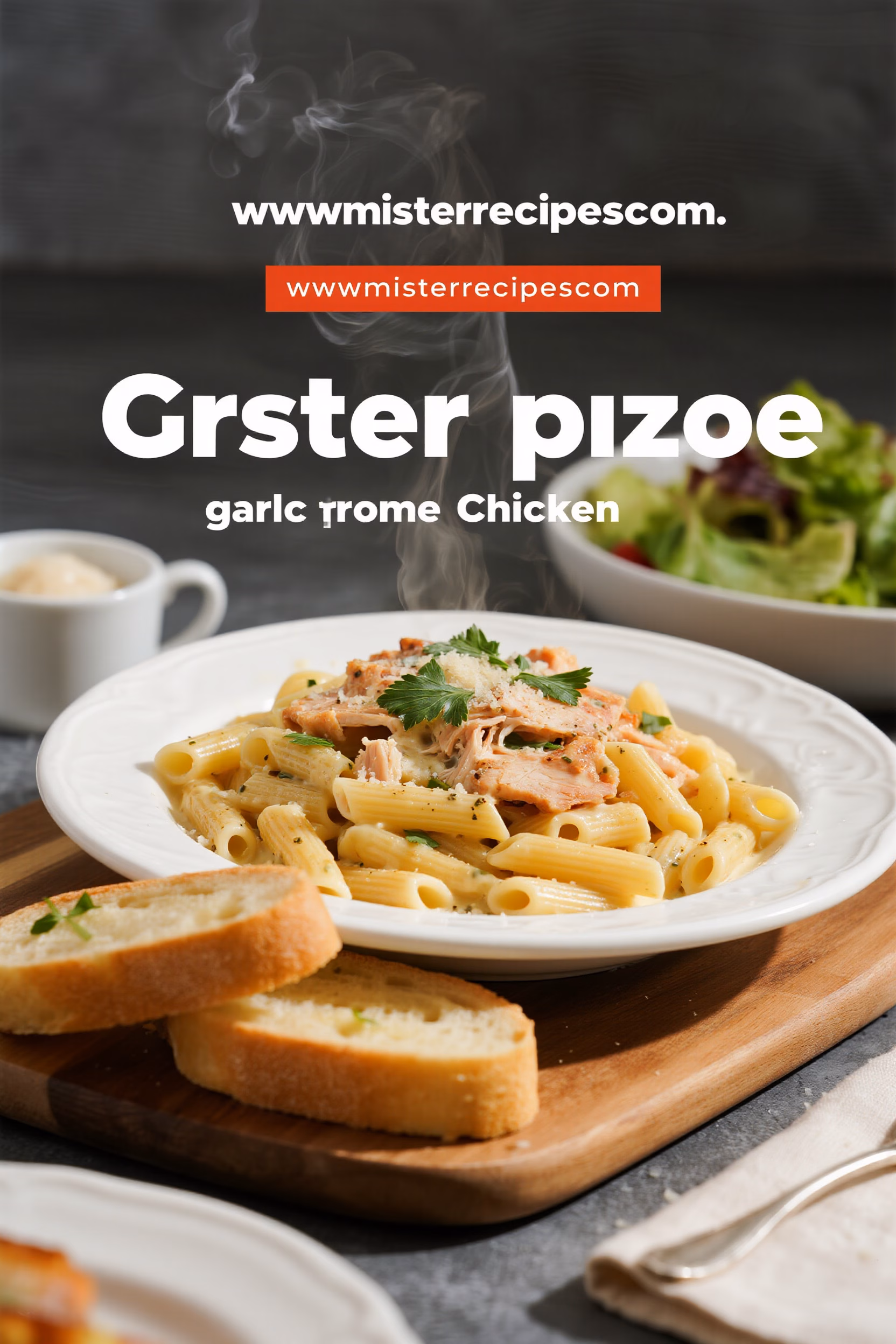 Creamy Garlic Parmesan Chicken Pasta Easy Weeknight Dinner