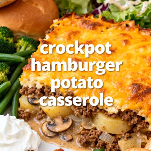 Easy Creamy Crockpot Hamburger Potato Casserole Recipe