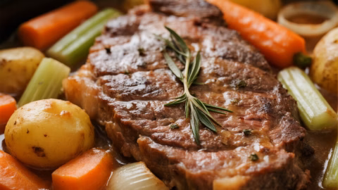 Easy Crockpot Roast Recipe Creamy and Budget Friendly