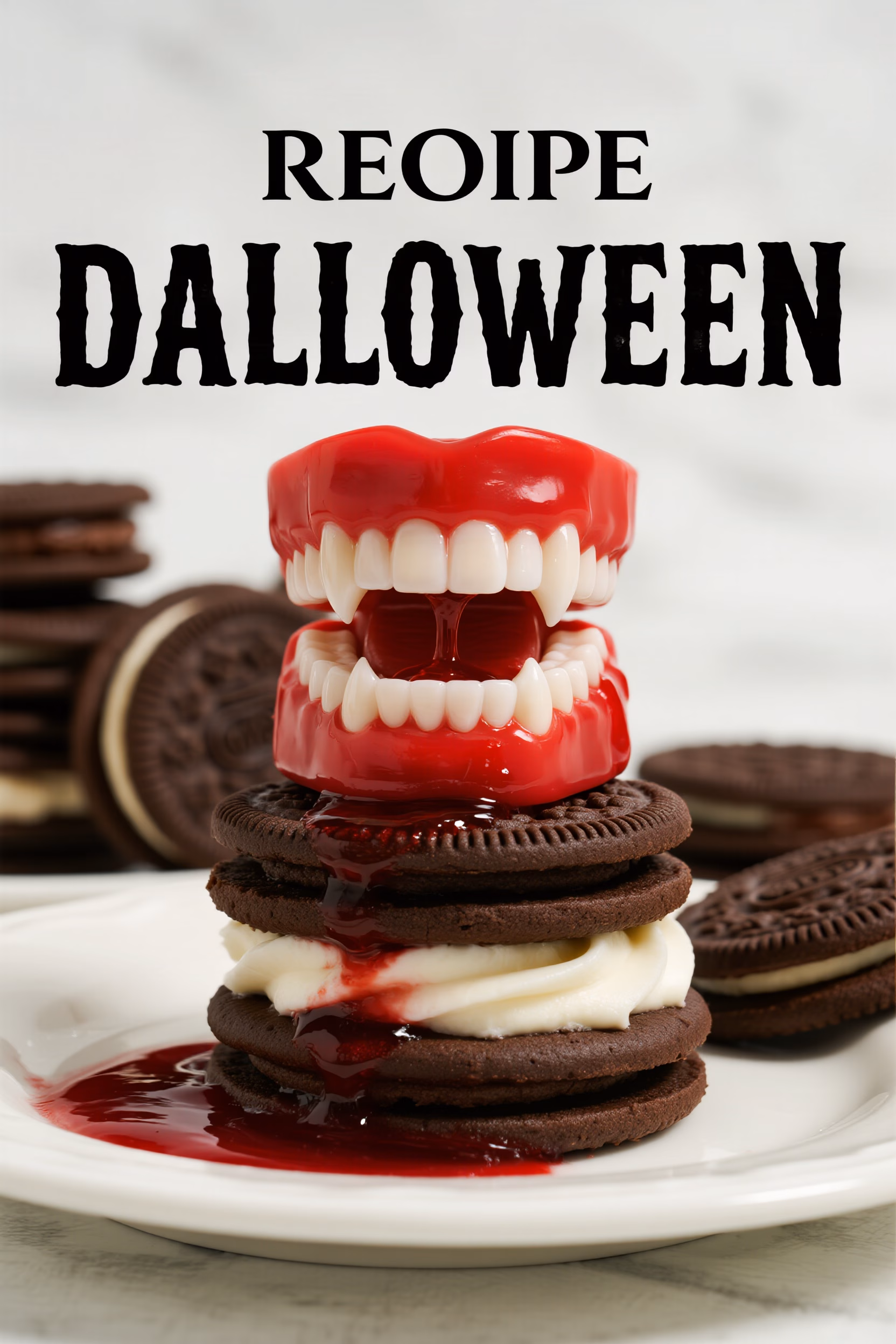 Easy & Spooky Dracula Dentures Halloween Treat Recipe