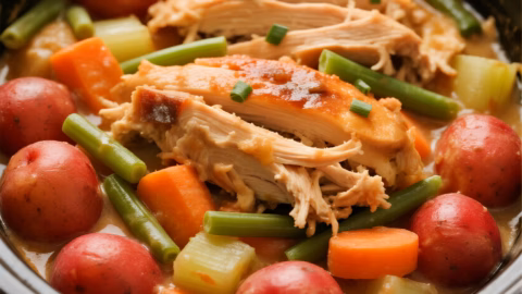 Easy Creamy Fall Crockpot Comfort Meal Recipe