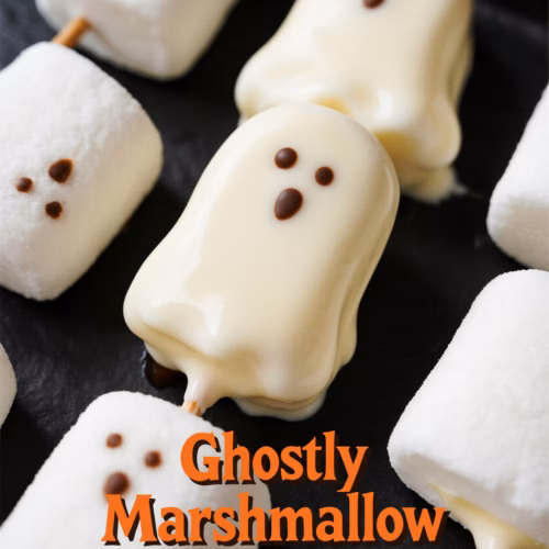 Easy Ghostly Marshmallow Pops Creamy White Chocolate Halloween Treats