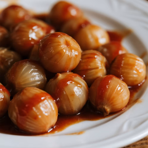 Easy and Creamy Glazed Pearl Onions