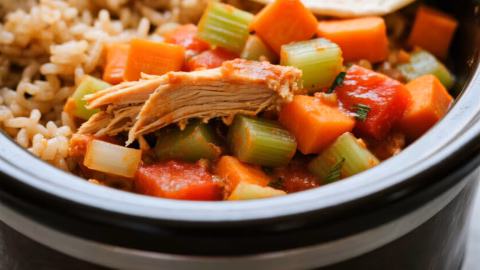 Easy Creamy Healthy Chicken Crockpot Meal for a Quick Dinner