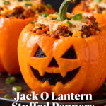 Easy and Healthy Jack O Lantern Stuffed Peppers Recipe