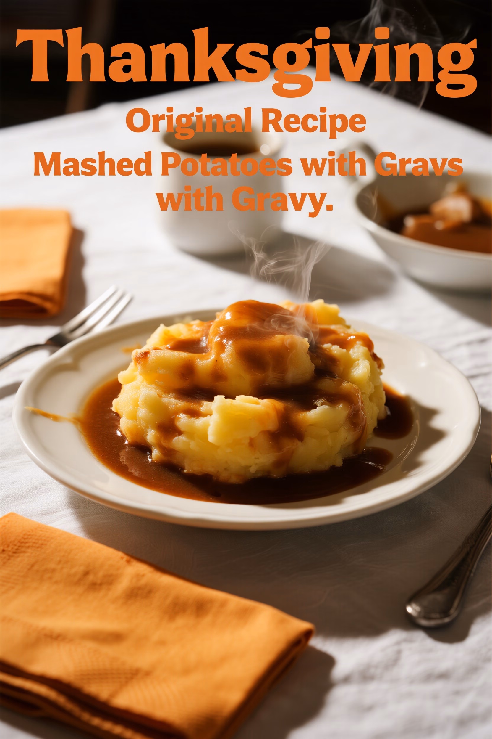Easy Creamy Mashed Potatoes with Homemade Gravy Recipe