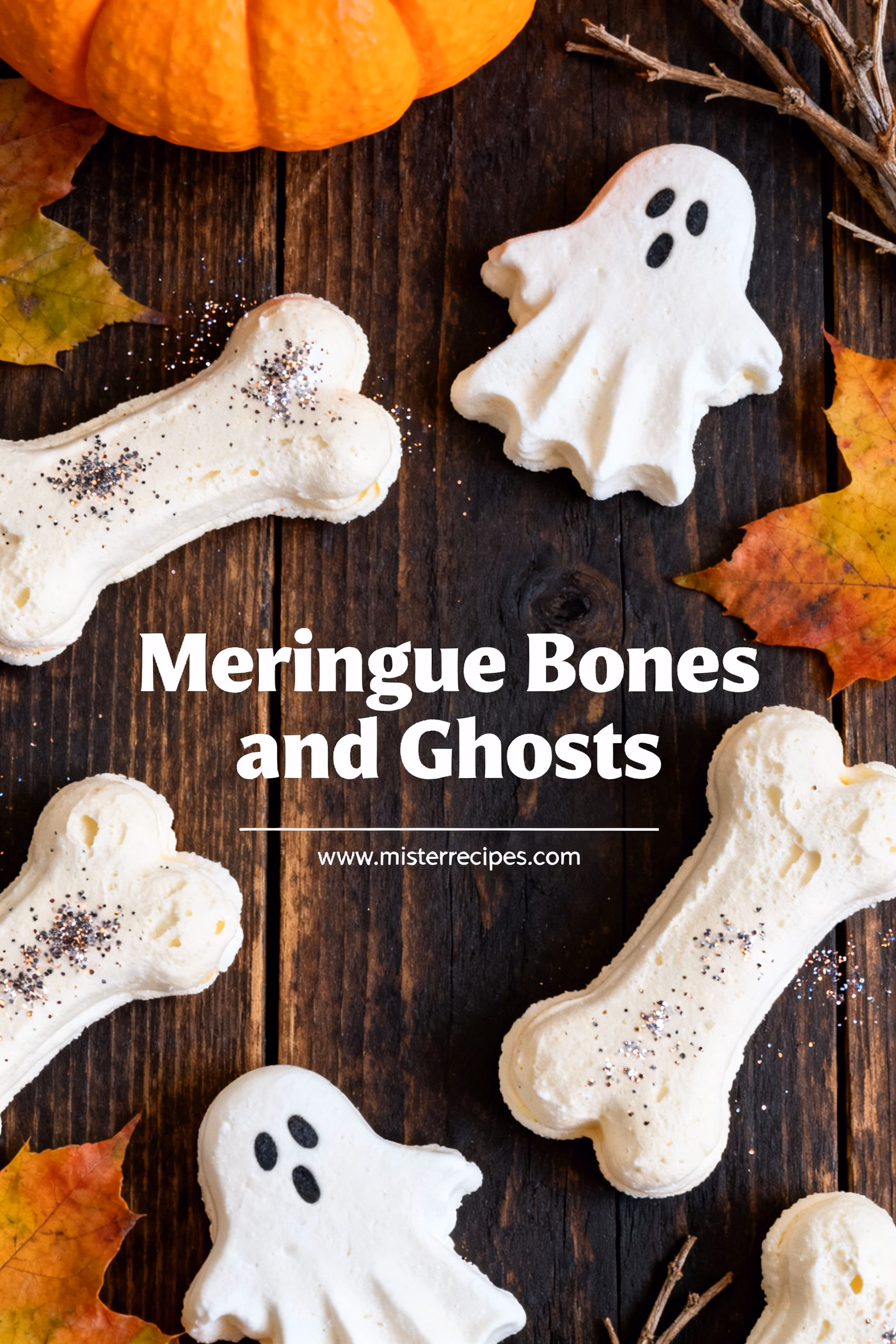 Easy & Spooky Meringue Bones & Ghosts Recipe