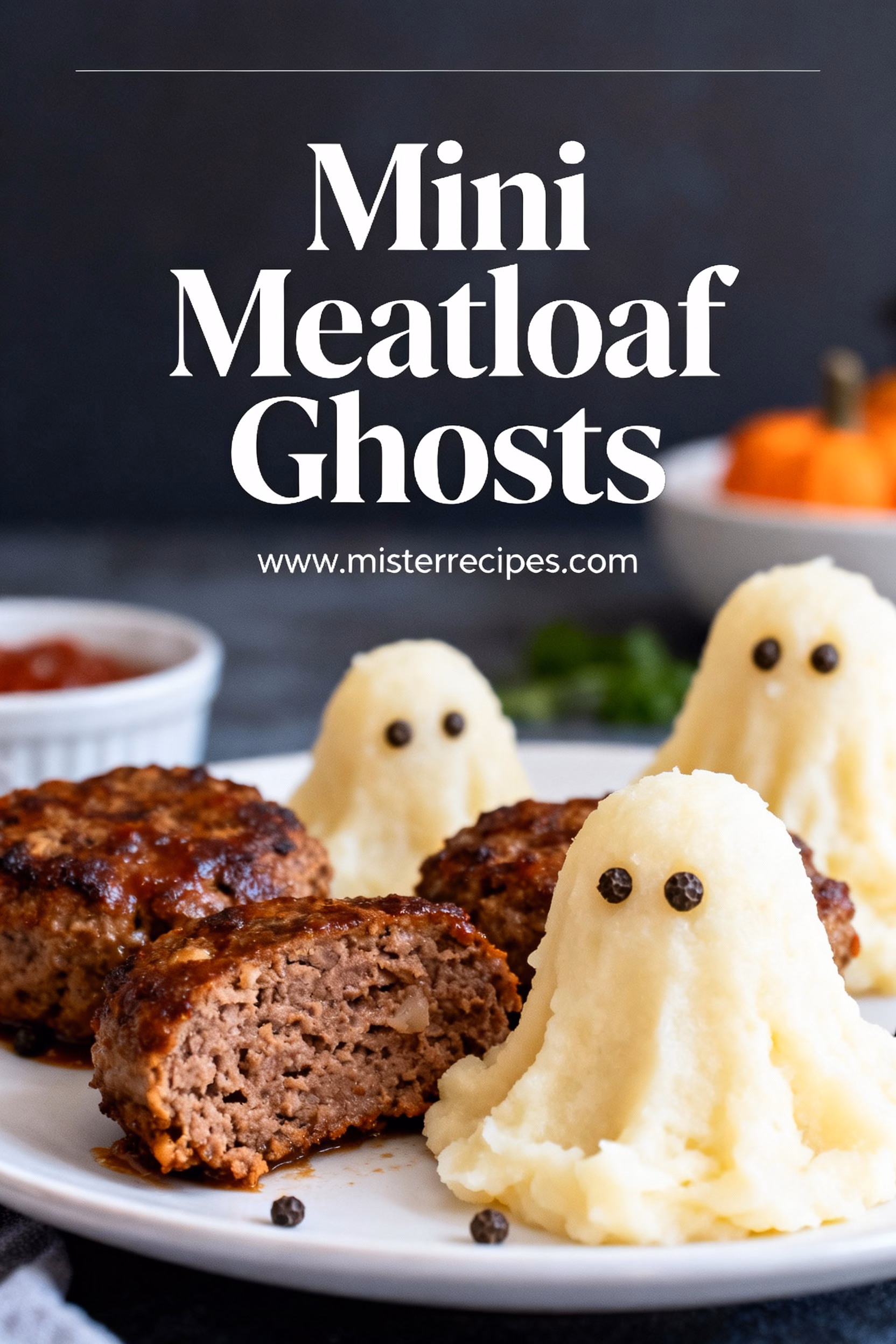 Easy Mini Meatloaf Ghosts Perfect for a Quick Halloween Dinner