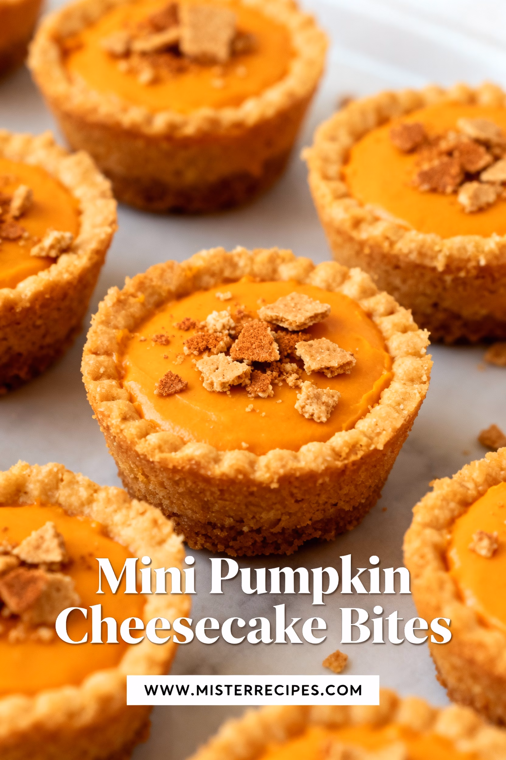 Easy Mini Pumpkin Cheesecake Bites Creamy Fall Dessert
