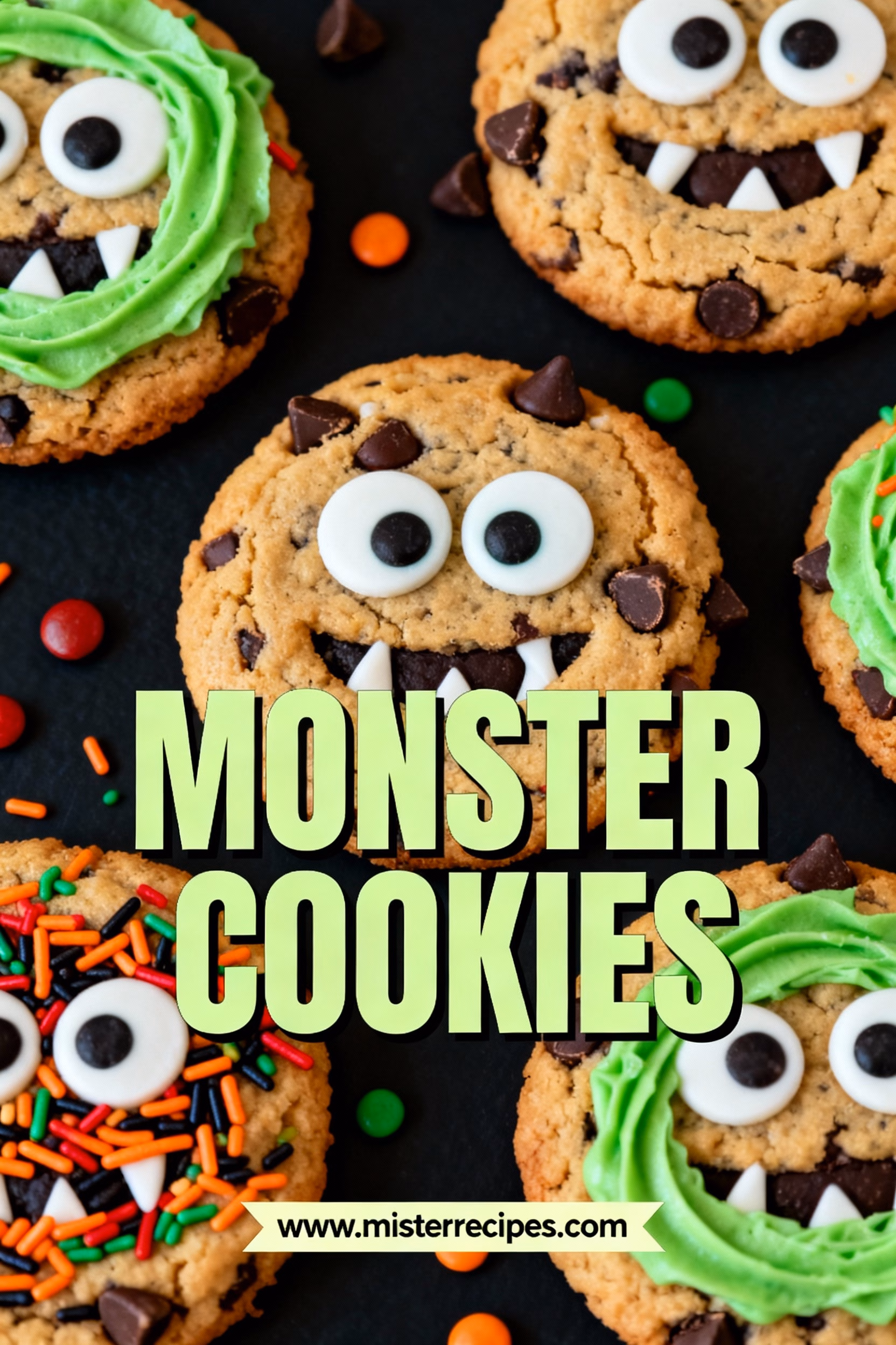 Easy Monster Cookies Recipe Soft Chewy and Fun