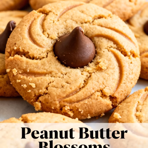 Easy Peanut Butter Blossoms Cookies Recipe with Creamy Centers