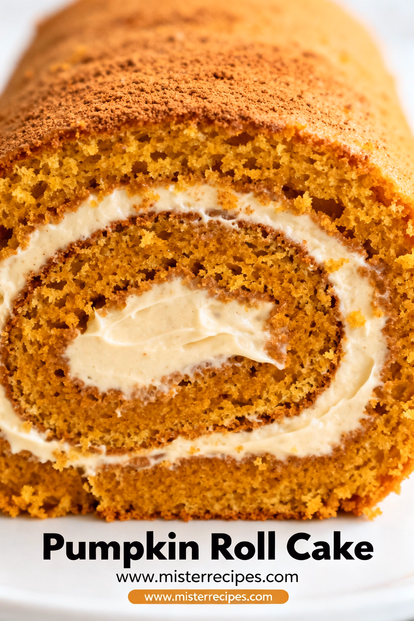 Easy Creamy Pumpkin Roll Cake Recipe