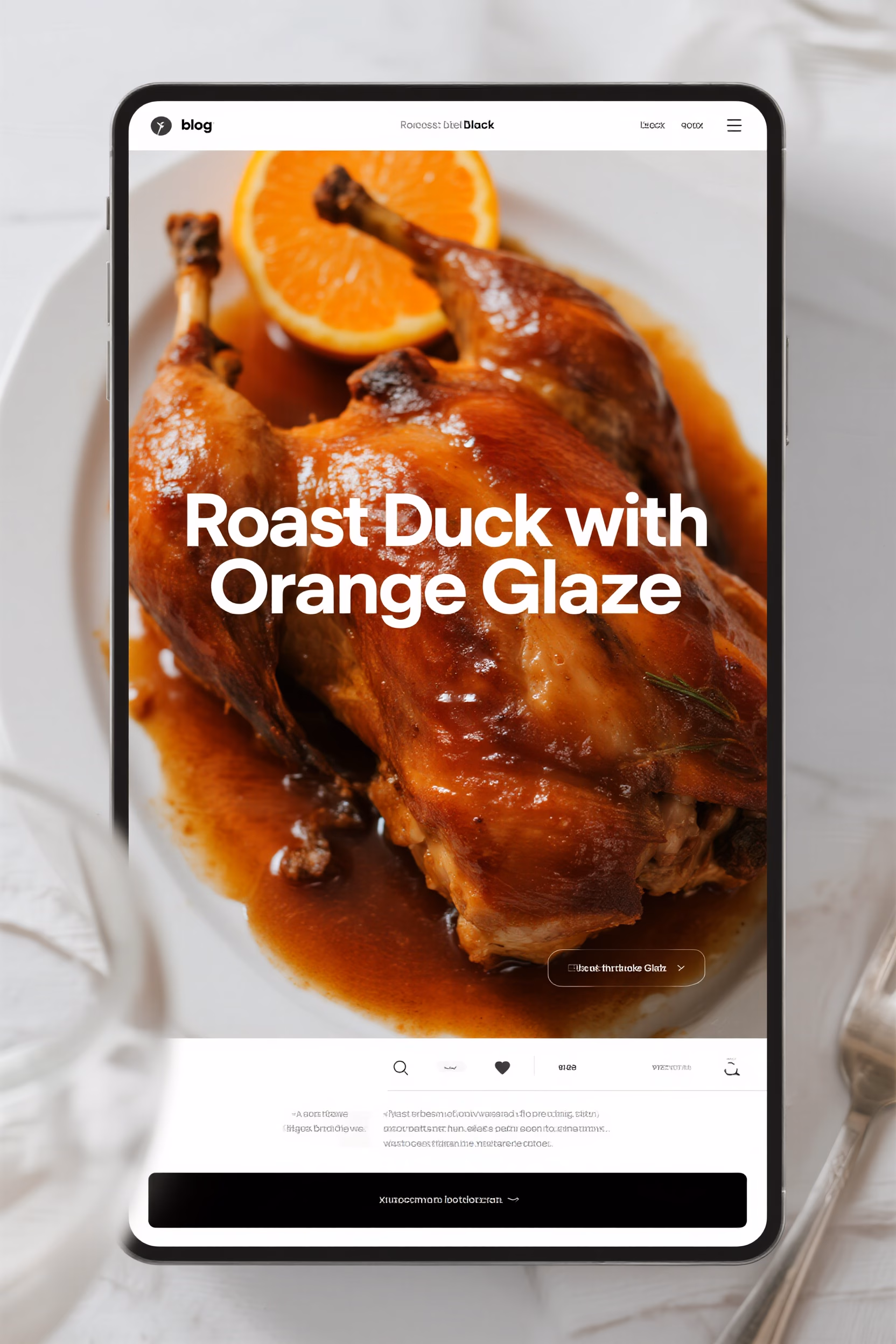 Crispy Roast Duck with Easy Orange Glaze Recipe